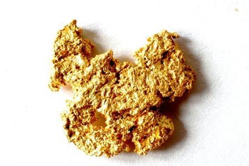 Goud , Goudklompje uit Frans-Guyana of Suriname 2,118 gram-