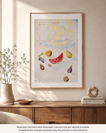 Salvador Dali (1904-1989) - Bateaux et Fruits
