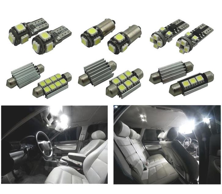 KIT 18 AMPOULES LED INTÉRIEUR POUR AUDI A4 S4 B5 AVANT WAGON, Auto-onderdelen, Verlichting, Verzenden