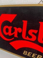 Vintage Carlsberg Beer reclamebord velours - ca. jaren ‘50