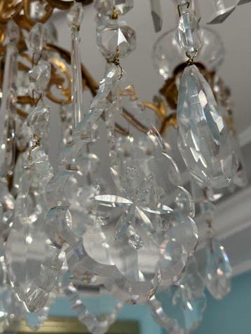Kroonluchter - Een Franse kroonluchter in Louis XV-stijl van, Huis en Inrichting, Nieuw