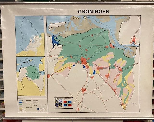 Klassikale kaart Groningen, Boeken, Schoolboeken, Verzenden