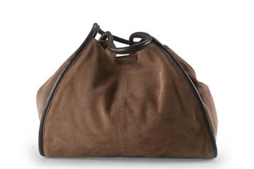 Manfield Handtas Bruin, Handtassen en Accessoires, Tassen | Damestassen, Verzenden, Zo goed als nieuw, Bruin