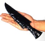 Moderne decoratie - Uniek - Zwarte obsidiaanspeerpunt -