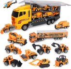 Nince Speelgoedtruck met 11 Voertuigen - Speelgoed Auto’s, Kinderen en Baby's, Verzenden, Nieuw