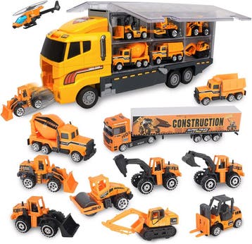 Nince Speelgoedtruck met 11 Voertuigen - Speelgoed Auto’s, Verzenden, Nieuw
