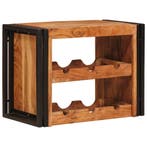 vidaXL Wijnrek Bruin 60 x 45 x 33 cm Massief Acacia Hout, Verzenden, Nieuw