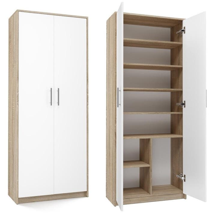 Kantoorkast-Kledingkast licht eiken wit (Kledingkasten), Huis en Inrichting, Kasten | Kleerkasten, 25 tot 50 cm, Nieuw, Overige houtsoorten