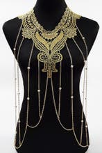 Body Chain Goud Kant Victoriaans Lichaamsketting Sexy Lace B, Handtassen en Accessoires, Kettingen, Ophalen of Verzenden, Nieuw