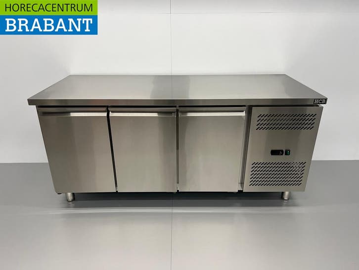RVS HCB Koelwerkbank 3 deuren 179,5 cm 230V Horeca, Articles professionnels, Horeca | Équipement de cuisine, Enlèvement ou Envoi
