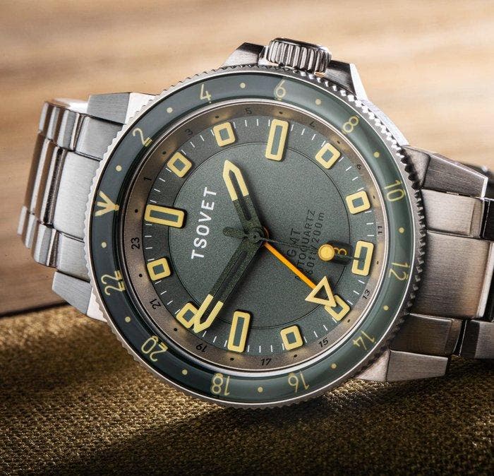 Tsovet - KINETIC - Hybrid Automatic - GMT - Power Reserve -, Handtassen en Accessoires, Horloges | Heren