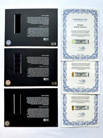 Animated Epics – Rare Set of 3 Mounted 35mm Film Cells –, Nieuw