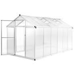 vidaXL Tuinkas 13,41 m³ 362x190x195 cm aluminium, Tuin en Terras, Kassen, Verzenden, Nieuw