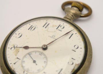 Omega - Swiss mechanical pocket watch - 1900-1949, Antiek en Kunst, Antiek | Klokken