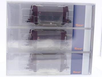Schaal H0 Roco 67575 3-delige set zwenkbare dakwagen type..., Gelijkstroom, Overige typen, Ophalen of Verzenden, Zo goed als nieuw
