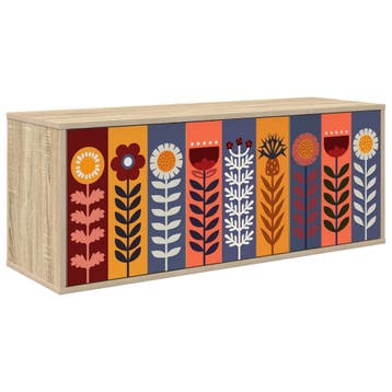 vidaXL Wand gemonteerd TV Kast ESSEN 102 x 33 x 40 cm Sonoma, Verzenden