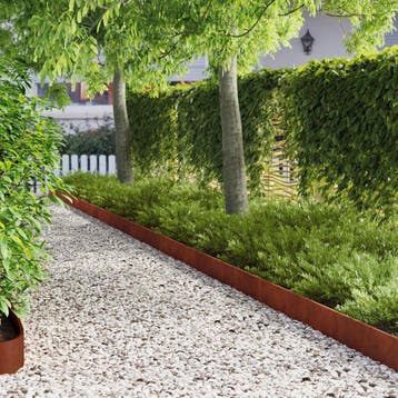 vidaXL Gazonboord met omgebogen bovenzijde 10 st 103x15cm, Tuin en Terras, Verzenden, Nieuw