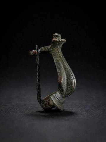 Oud-Romeins, Keizerrijk Brons Fibula - ca. 4e eeuw na