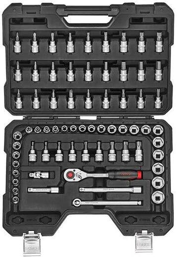 Doppen 6-kant flank & torx 3/8 combinatieset 68-delige, Verzenden, Nieuw