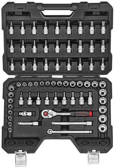 Doppen 6-kant flank & torx 3/8 combinatieset 68-delige, Autos : Divers, Outils de voiture, Envoi