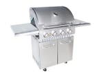 Veiling - RVS Gasbarbecue - 4 branders met zijbrander, Jardin & Terrasse, Barbecues à gaz