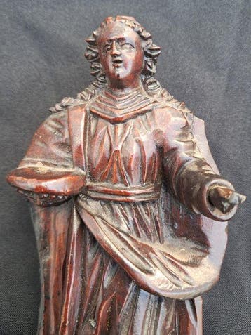 Beeldje, Heiligenbeeldje - 28 cm - Hout - 1750