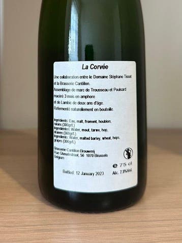 Cantillon - La Corvée 2023 - 75cl