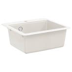 vidaXL Wasbak Wit 470 x 440 mm Graniet, Verzenden, Nieuw