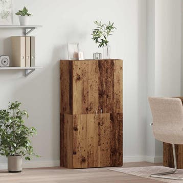 vidaXL Kantoorkast Oud hout 60 x 32 x 115 cm Bewerkt hout, Verzenden, Nieuw