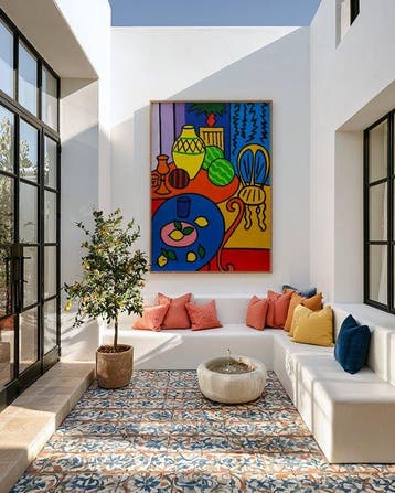 E. García - Frutas al estilo Matisse XL, Antiek en Kunst
