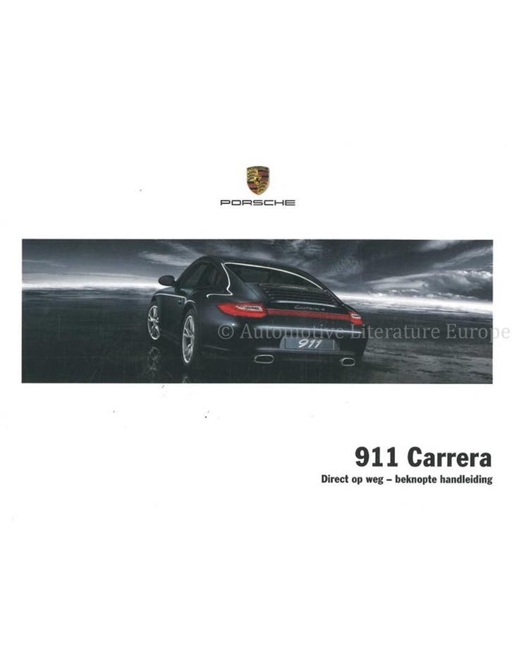 2012 PORSCHE 911 CARRERA | TARGA BEKNOPT INSTRUCTIEBOEKJE, Auto diversen, Handleidingen en Instructieboekjes
