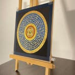 Painting of Tibetan Tradition - Mandala Mantra/Yantra with, Nieuw