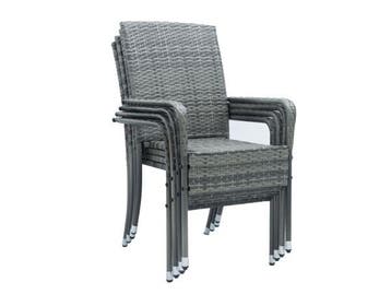Veiling - Polyrotan Tuinstoelen Yoro - 4-delig - Grijs - Sta
