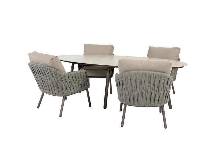 Taste by 4 Seasons Cannes low dining tuinset met Salute, Jardin & Terrasse, Ensembles de jardin