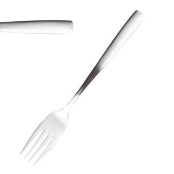 Gebaksvorken | SATIN | RVS | 12 Stuks | Lengte 140mm Comas, Verzenden, Nieuw in verpakking