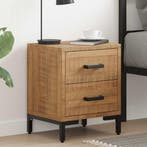 vidaXL Nachtkastjes 2 st 36x30x45 cm massief grenenhout, Huis en Inrichting, Slaapkamer | Nachtkastjes, Verzenden, Nieuw
