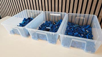 Lego Onderdelen - 1000 Pieces - Blauw