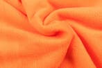 10 meter fleece stof - oranje - Anti Pilling Fleece, Verzenden