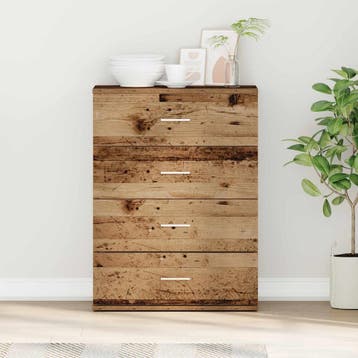 vidaXL Dressoir Oudhout 60 x 39 x 80 cm Bewerkt hout, Huis en Inrichting, Kasten | Dressoirs, Verzenden, Nieuw