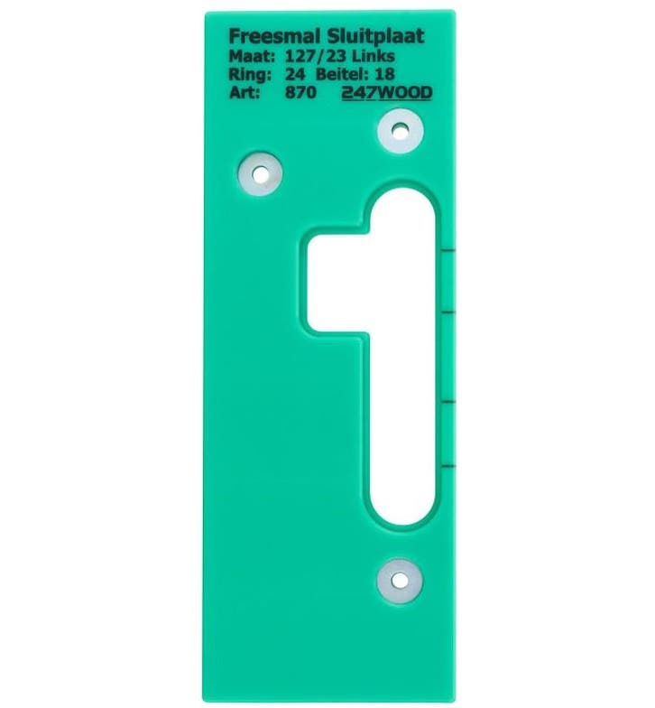 247WOOD Freesmal sluitplaat 127x23 links, Bricolage & Construction, Bricolage & Rénovation Autre