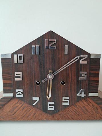 Pendule - Art Deco - Eik - 1930-1940, Antiek en Kunst