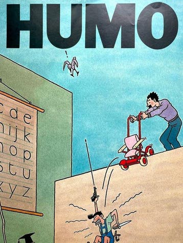 Swarte, Joost Offset Print - Humo - De Nieuwe Wanorde - 1985, Antiek en Kunst