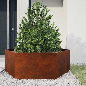 vidaXL Plantenbak roestig 138x120x45 cm cortenstaal, Verzenden