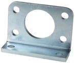 Pied de fixation 40 mm rond Acier zingué, Verzenden, Nieuw