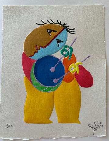 Ripollés (1932) - Tamborilero, Antiek en Kunst