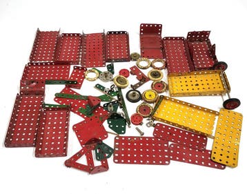 Vintage Necobo metalen bouwonderdelen, gemengd lot met, Kinderen en Baby's, Verzenden, Nieuw