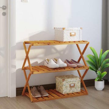 vidaXL Schappenkast inklapbaar 3-laags 70x31x63 cm, Huis en Inrichting, Verzenden, Nieuw
