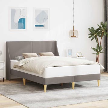 vidaXL Bedframe Effen met hoofdeinde verbindingplaat, Verzenden, Nieuw