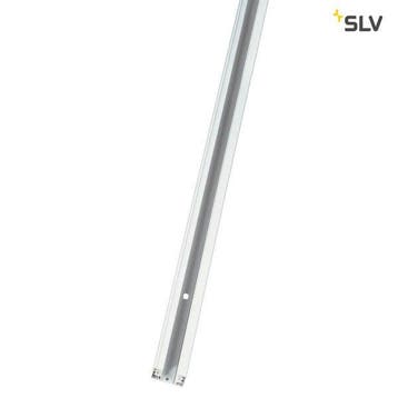 SLV 1-Fase spanningsrail 230 Volt opbouw wit 2 meter, Verzenden, Nieuw, Metaal