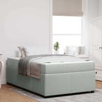 vidaXL Bedframe met matras Lichtgrijs 120 x 200 cm Stof, Verzenden, Nieuw